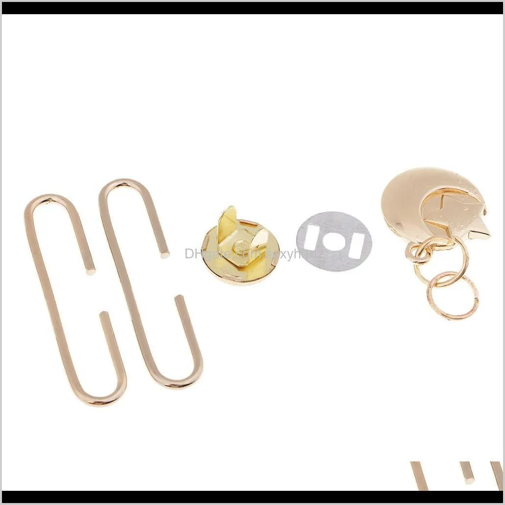 1 set diy vintage metal purse frames c shape clasps bag lock coin bag accessory