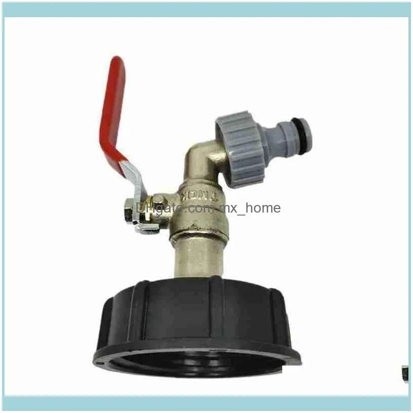 1/2 Inch Brass Faucet Tap Valve Nozzle Kit For Home Garden Water Connector Ibc Tank Adapter Watering Equipments