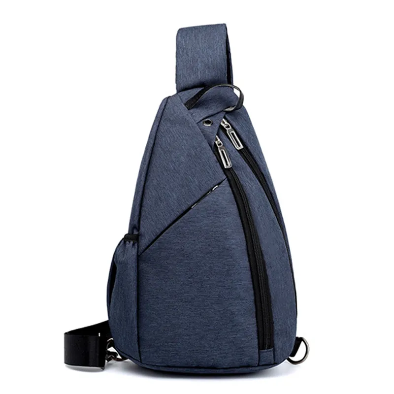 Nuevo bolso cruzado de pecho para hombre, bolso pequeño de viaje informal a la moda, bolso de hombro para hombre con cremallera, bolsa para móvil, saco de poitrine