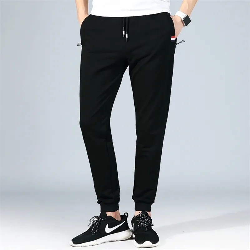 Men's Sweatpants Big Size Large 5xl Sportswear Elastic Waist Casual Cotton Track Pants Stretch Trousers Male Black Joggers 8XL 210714