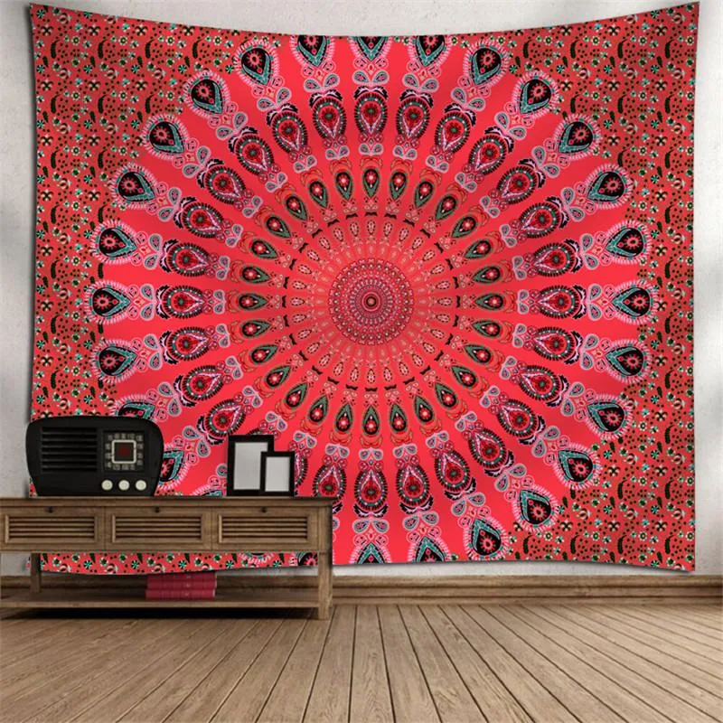 Mandala Tapestry Colorful Bohemian Tapestry Wall Hanging For Bedroom 130x150cm Polyester Yoga Mats Home Decoration 18 Patterns