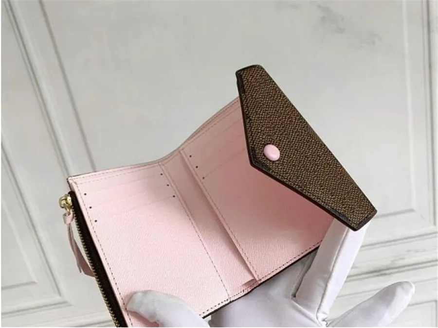 Frauen kurze Brieftaschenbaus für echte Leder -Multikolen mit Boxkartenhalter Eins klassische Reißverschlusspocke Lange Geldbörse können den Namen anpassen