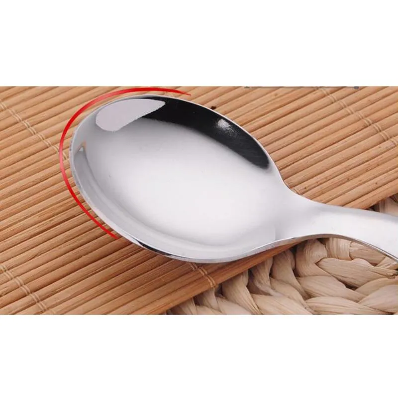 Conjuntos de talheres colher de sopa aço inoxidável punhal curto mini colheres de café Conjunto de 2flatware