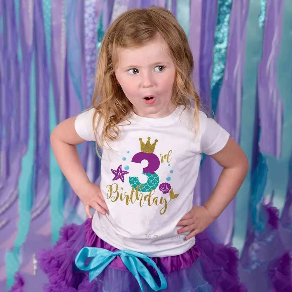 Joyeux anniversaire fille licorne (8 ans)' T-shirt Enfant