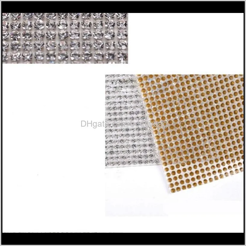 40*42cm about 1000pcs self-adhesive rhinestone sticker sheet crystal ribbon with gum diamond sticks for diy decoration cars phone