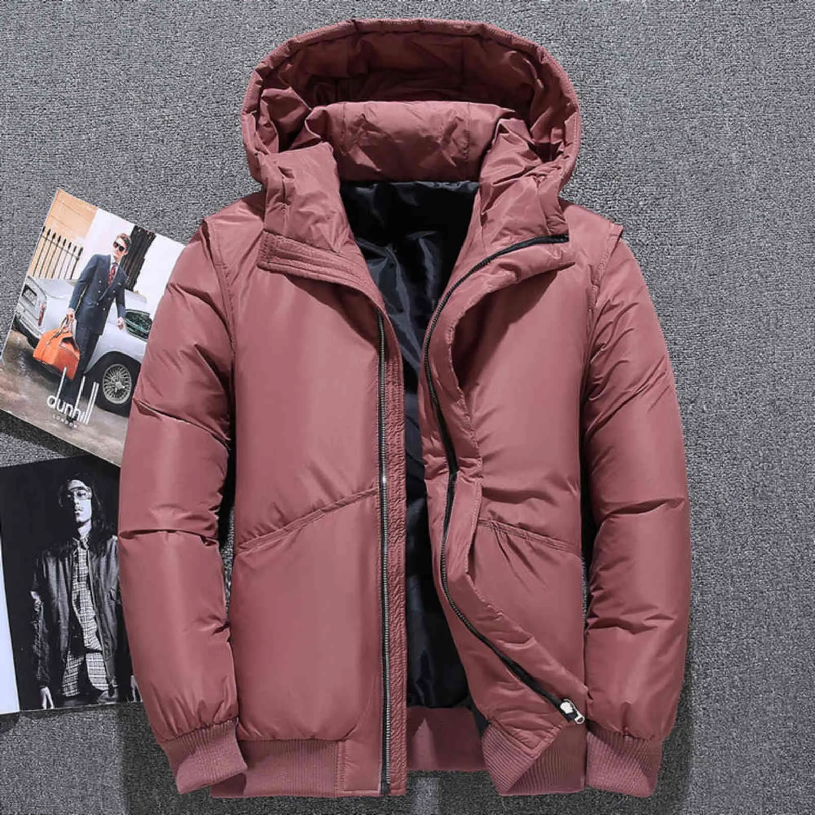 겨울 아래로 코트 남자 화이트 오리 아래로 파카 재킷 망 두꺼운 따뜻한 스노우 파카 재킷 오버 코트 윈드 브레이커 따뜻한 파카 G1115