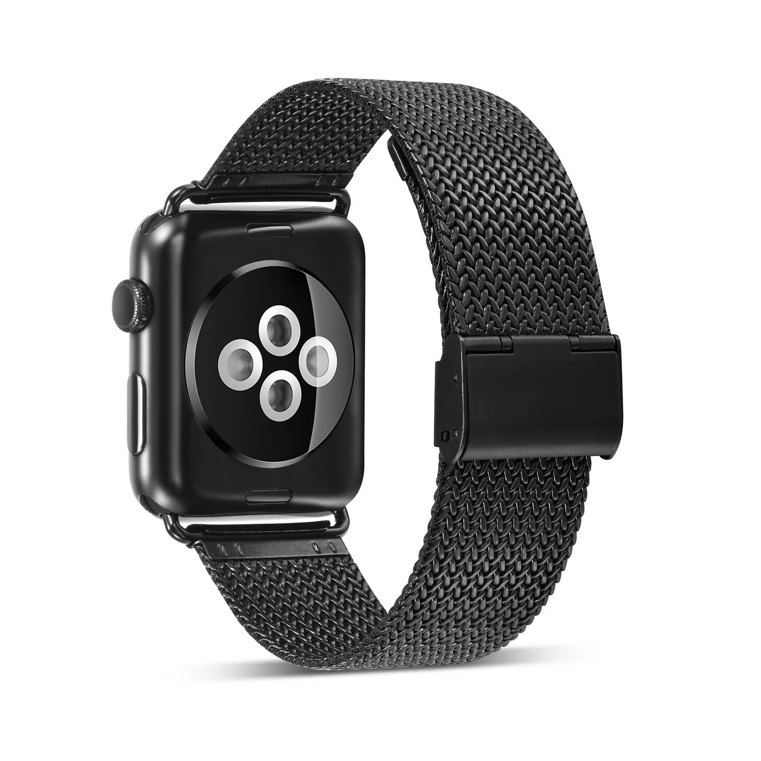 Compre para apple watch series 8 7 41mm / série 6 5 4 se se (2022) 40mm /  série 1 2 3 38 mm de couro+alça de relógio de metal com strass - preto da  China