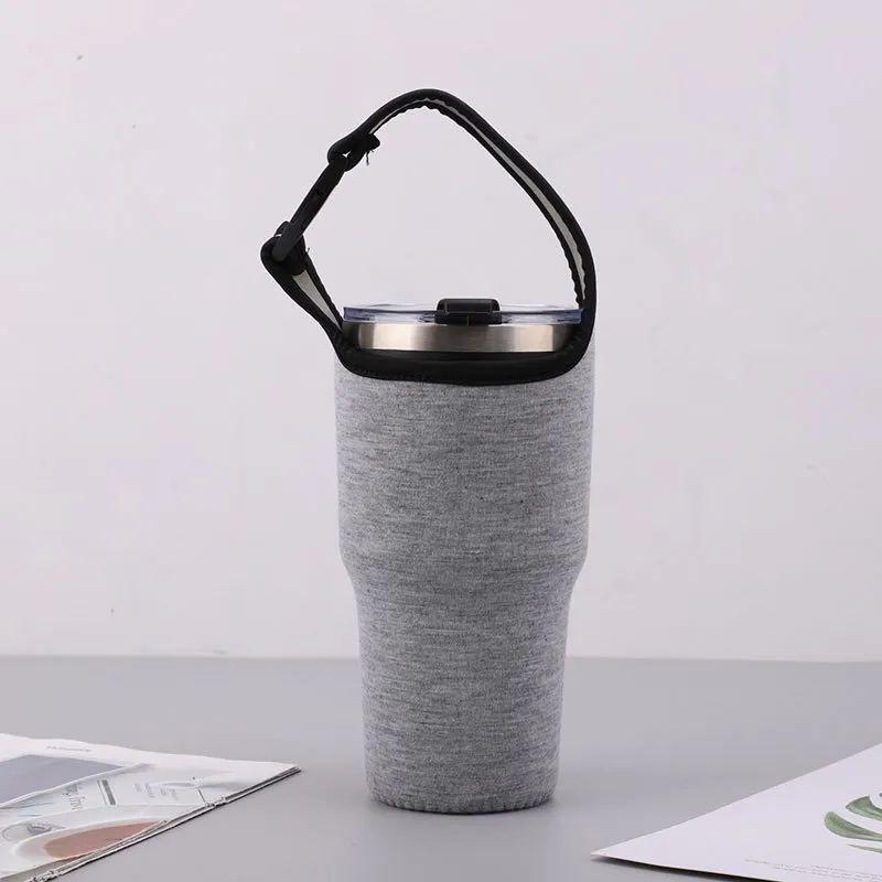 Drinkware Handle Strap Water Bottle Protective Insulation Cup Cover Anti-scald Folding Bag for 30oz