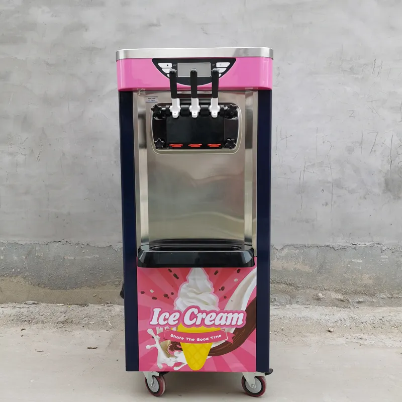 Commerciële Soft Ice Cream Machine Vertical Ice Creams Makers Cafe Bars Intelligente Vending 110V 220V