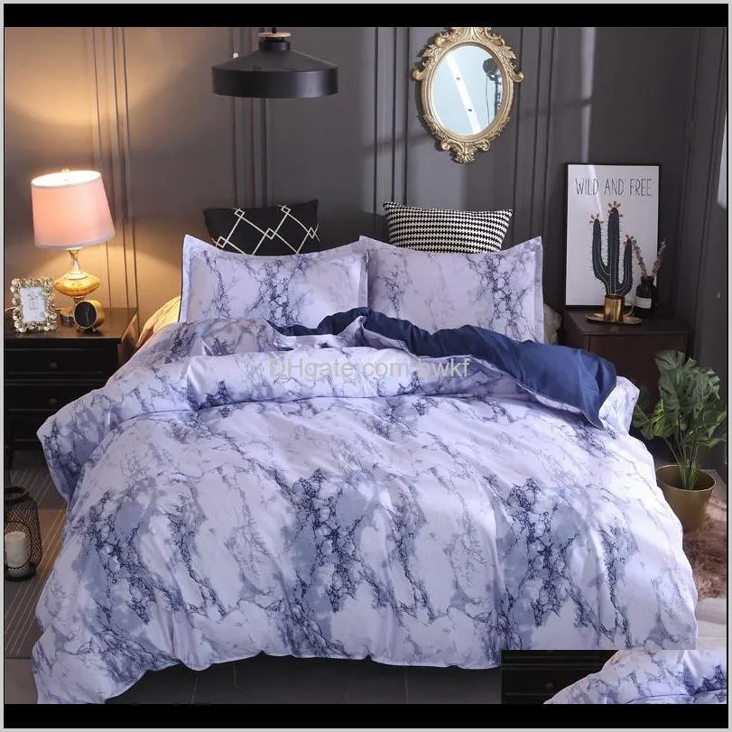 marble lines bedding set duvet cover comforter bedding sets 5 colors bedclothes bed linen 8 szie twin double queen quilt cover 201127