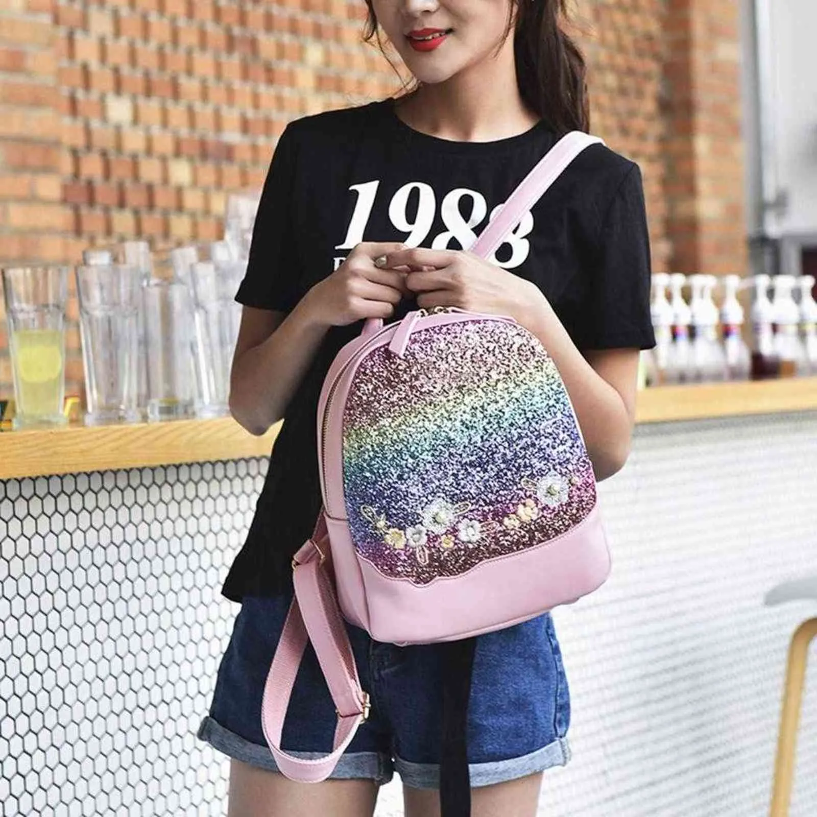 Mini Mochila Para Mujer Mochila De Cuero De PU De Lujo Kawaii