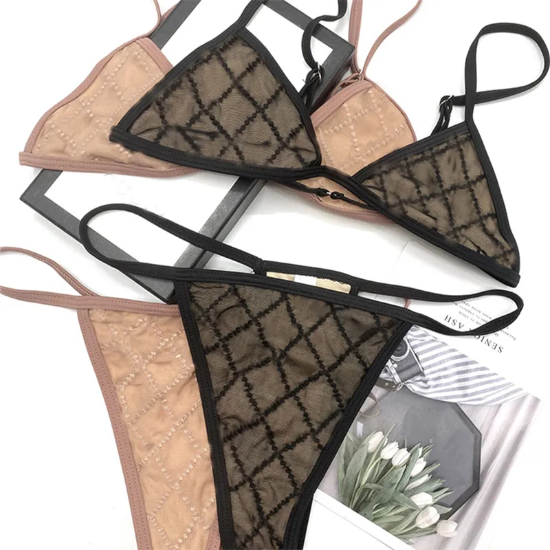 Sexy brief driehoek dames badpak backless trendy ketting badmode tweedelige zomer badpak vrouwelijke partij reizen bikini