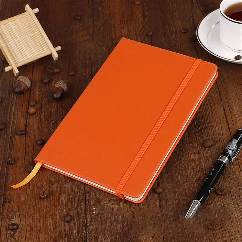 A6 Notepad Creative Hardcover Notebook PU Faux Leather Simple Journal Notepads Portable Life Travel Manual