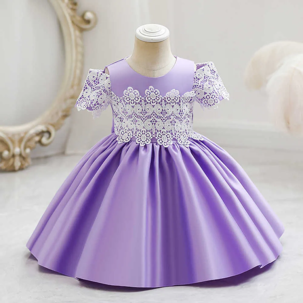 New princess children's straight embroidery performance Girl Dress
