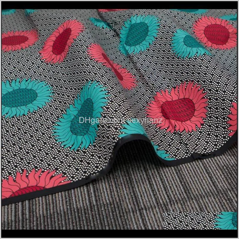 new fashion polyester wax prints fabric ankara binta real wax high quality 3 yards african fabric for party dress