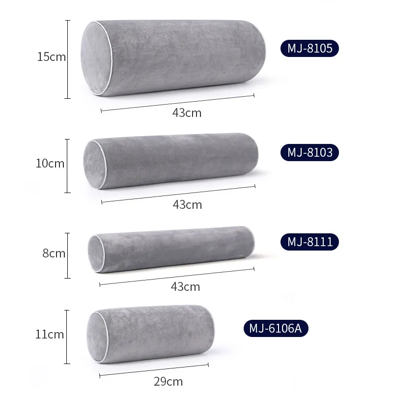 Ny Cervical Waist Stick Slow Rebound Memory Foam Round Core Cylindrical Neck Pillow Home Decor