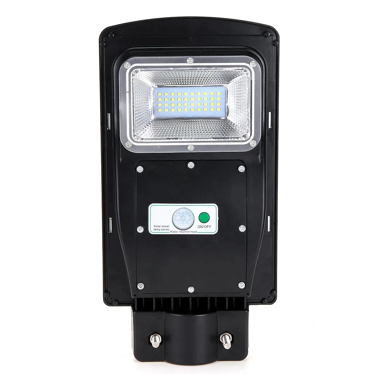 20W Waterproof Solar Street Light Outdoor without Mounting Pole,Light Control + Radar Sensor Floodlight Security Wall Lamp