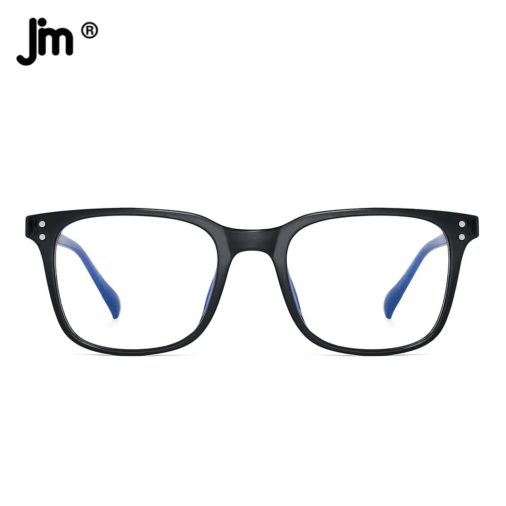 JM Hommes Femmes Carré Bleu Lumière Blocage Lunettes de Lecture Vintage Loupe Dioptrie Presbyte