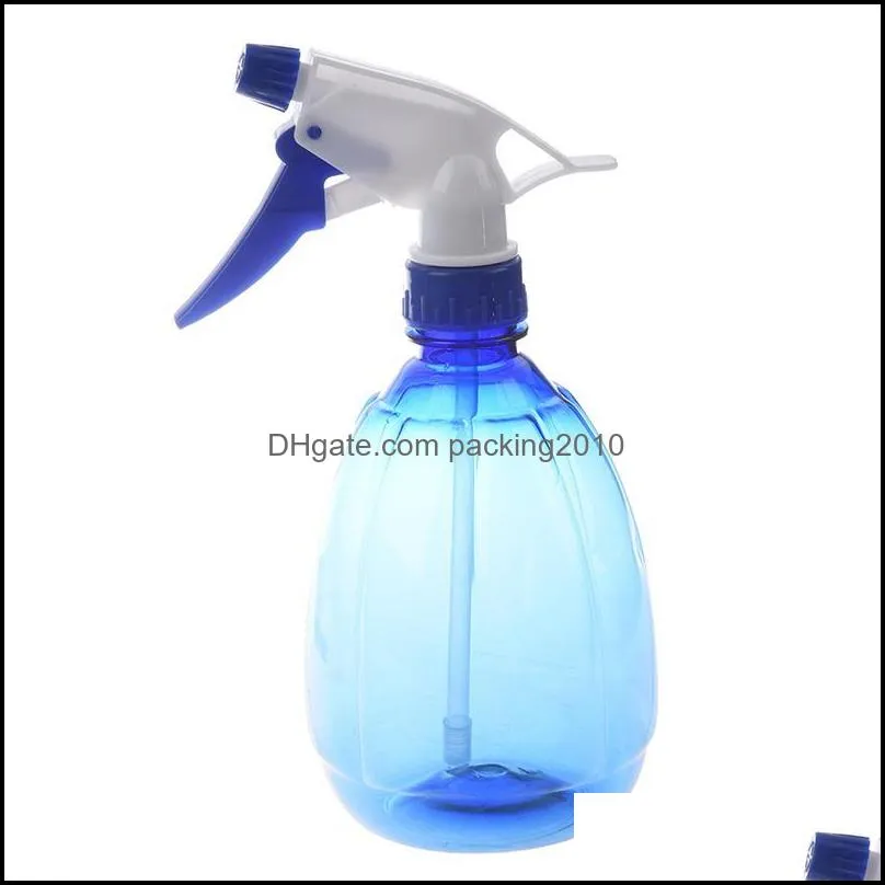 Watering Equipments Tear Drop Shape Blue White Plastic Flowers Plants Water Sprayer 520ml