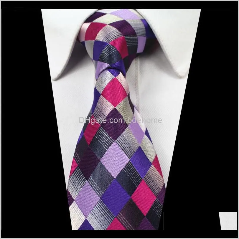 designer mens ties 38 design silk neck ties 8cm plaid & striped ties for men formal business wedding party gravatas 22 q2