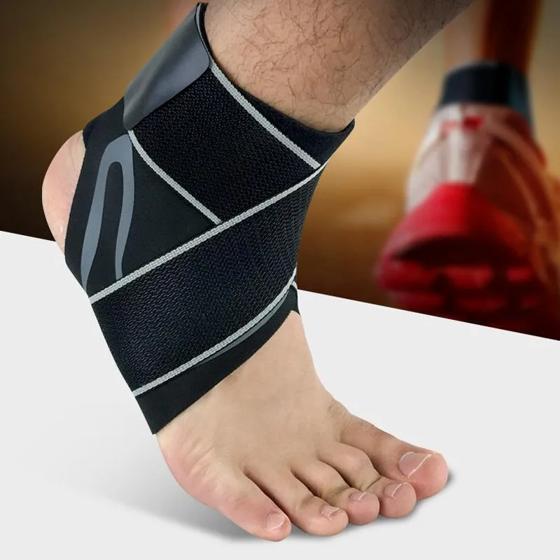 Ankelstödkomprimering andningsbar bandage fotboll basket anti sprain sport Brace Guard Foot Gear