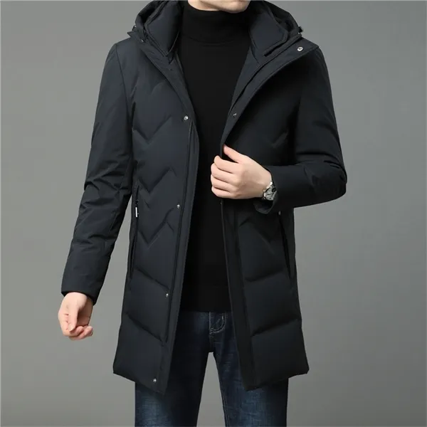 名入れ専門 21冬ブランドビジネスカジュアルファッションロングパーカー90 ホワイトアヒルダウンコートメンズウインドブレーカージャケットフード付き メンズ服g0909 即納可能生産終了品 アパレル メンズ服 Viskasprekybai Lt