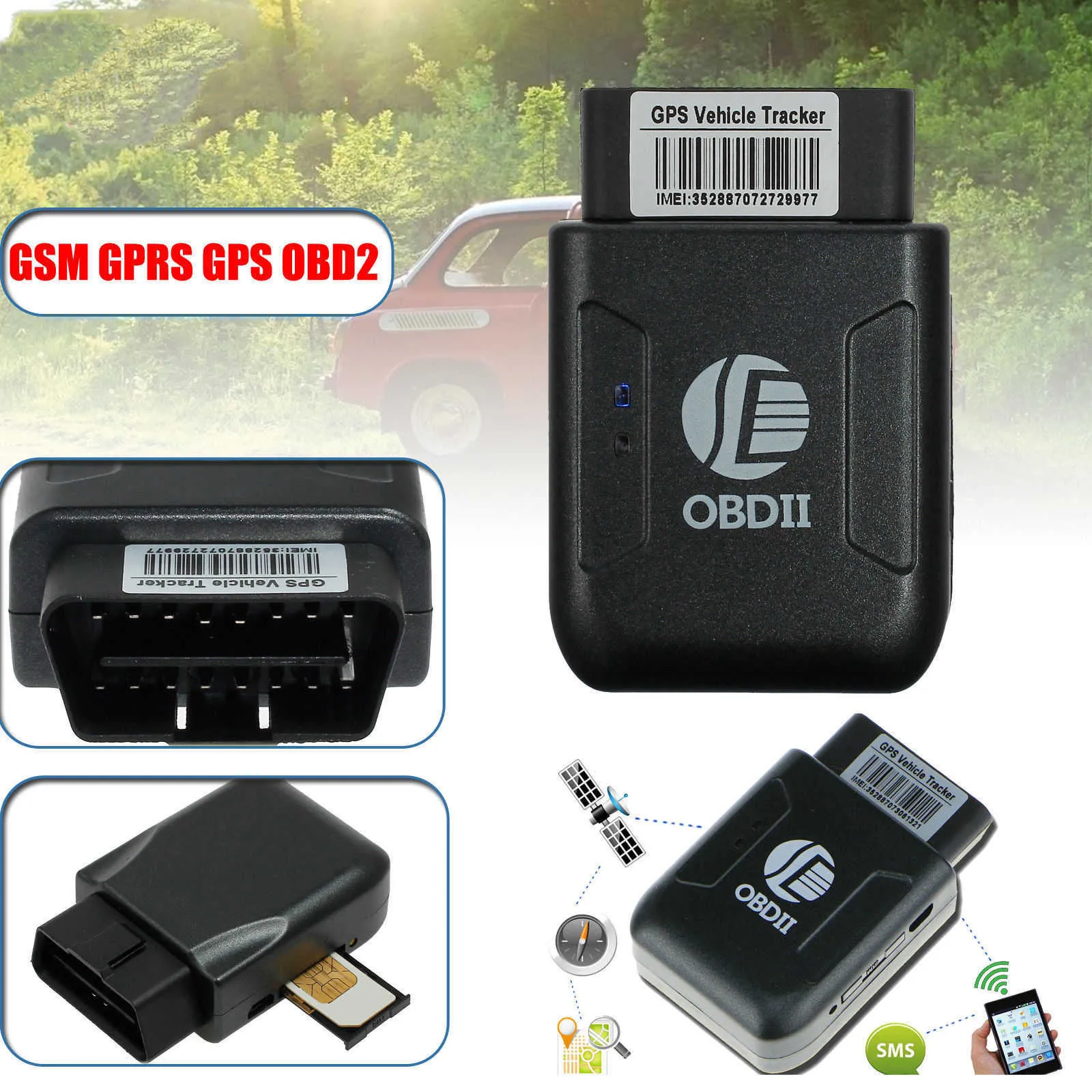 Lightning GPS OBD-II Plug-In Real-Time Vehicle Tracking Device for Cars &  Teens