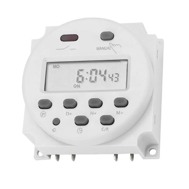 Timer 12V 16A DC Timer Switch Programmabile LCD digitale Mini conto alla rovescia per uso domestico Dispositivo di temporizzazione Controllo del tempo