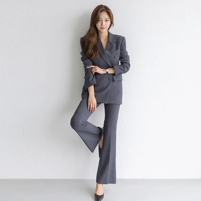 安い 通販 女性の2ピースパンツビジネス女性フォーマルな制服スーツエレガントなオフィスの女性働く衣料品セット女性のワークウェア 1点物になります Agroconserg Achic Com Pe