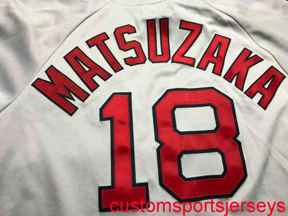 トップス Red Sox Jersey Matsuzaka #18 Nike Team MLB Boston Red Sox Matsuzaka #18 Red Jersey Size