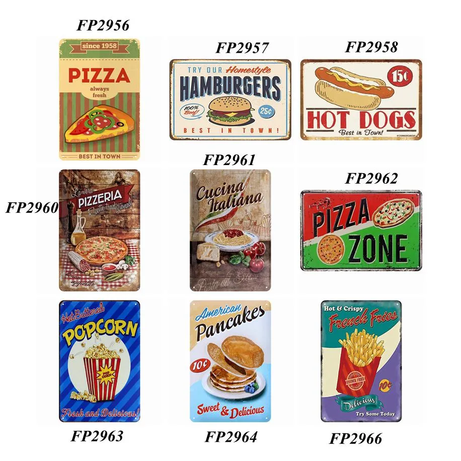 Metal Tin Sign Paints Retro Wall Plaque Sign Art Sticker Iron Painting Home Restaurant Decoration Pub Signs Wall Decor WLL353