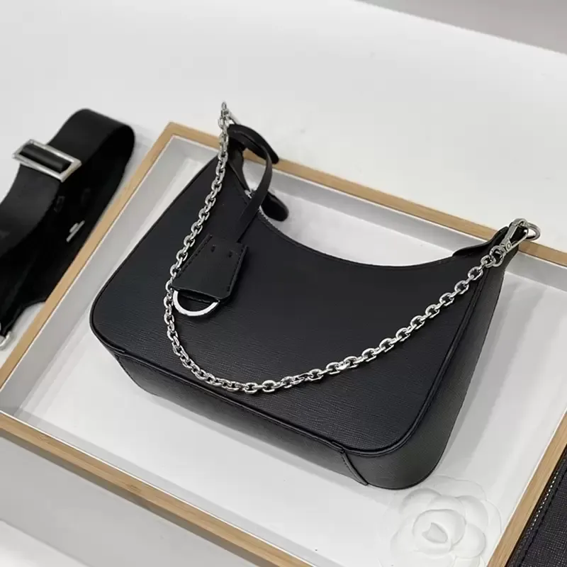 Ostatnie przybycie luksurys shouler crossbody torebki damskie projektanci hobo skórzana czarna torebka torebki dłoni