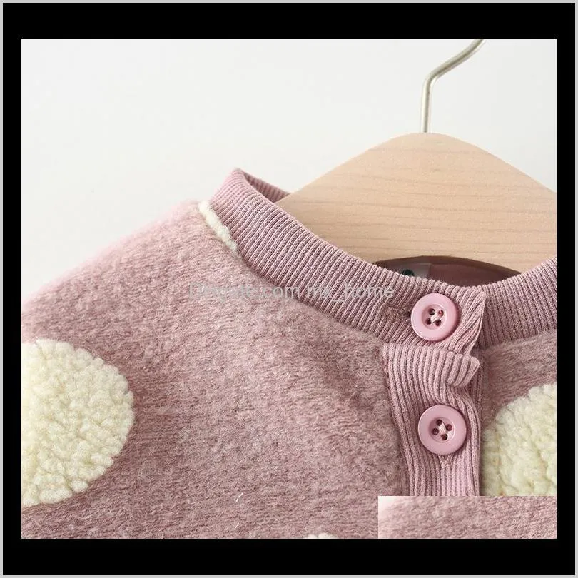 2021 new spring fall cute cardigan outerwear to newborn baby girls clothes polka dot fashion jacket vf92