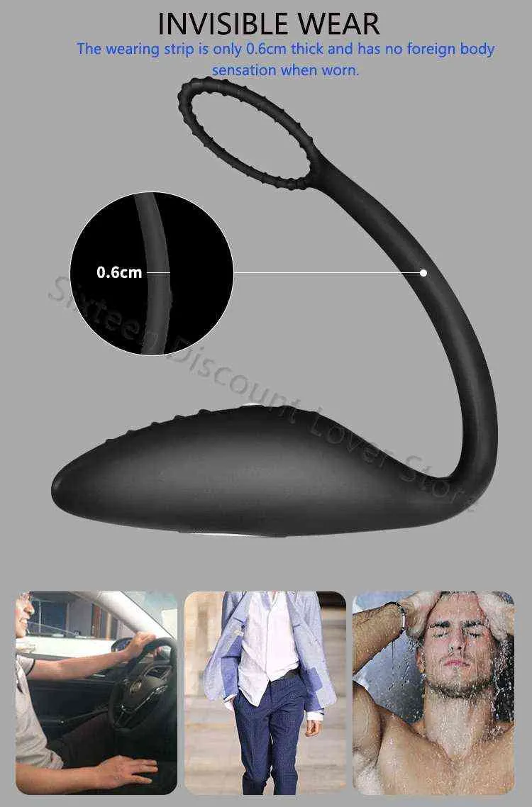 Electric Shock Prostate Massager With Wireless Remote Control_voghion.com