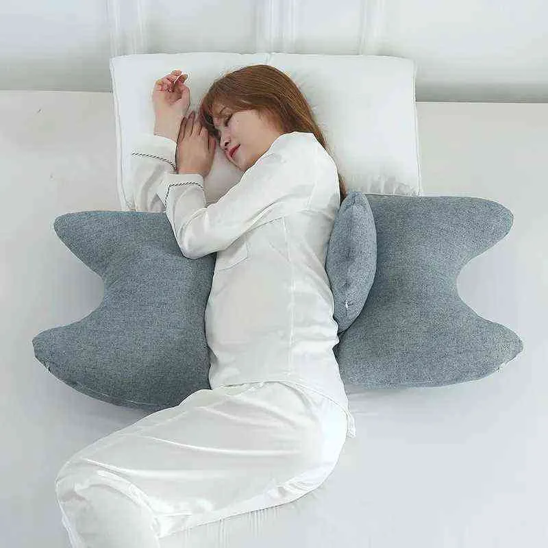 Elastik Pamuk Hamile Kadın Yastık Bel Yan Uyku Yastık Çok Fonksiyonlu Hamile Kadın Yastık Gebelik Malzemeleri H1122