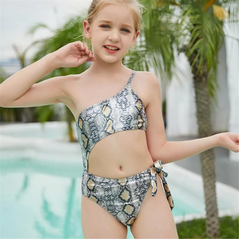 Damen Swimwear Girls Bikini Anzüge 2021 Red Dot Zwei-Stück Badeanzug für 3-12 Jahre Summer Beach Wear Children Girl Badeanzüge