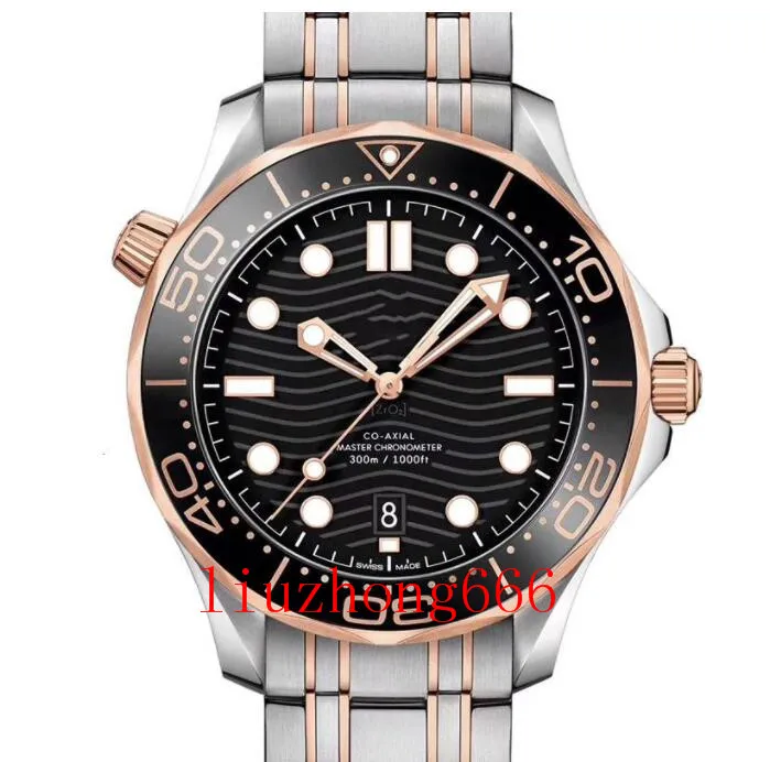 007 Luxury Mens Watch Ceramic Bezel rostfritt stål Designer Watches James Bond 300m armbandsur