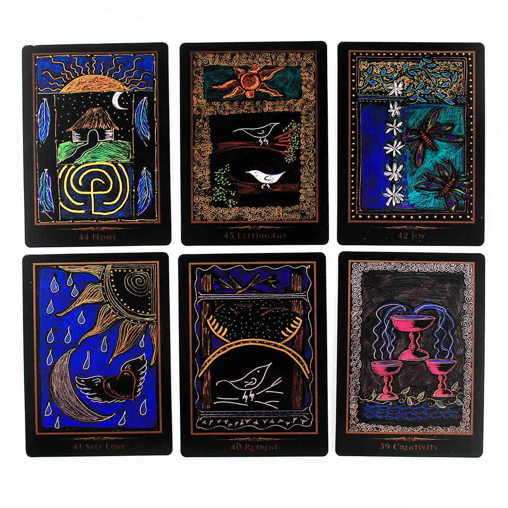 Cartes oracles, Tarot de guérison chamanique, guidage de Divination, jeux de société pour fête de famille, couleur pour débutants, saleB584