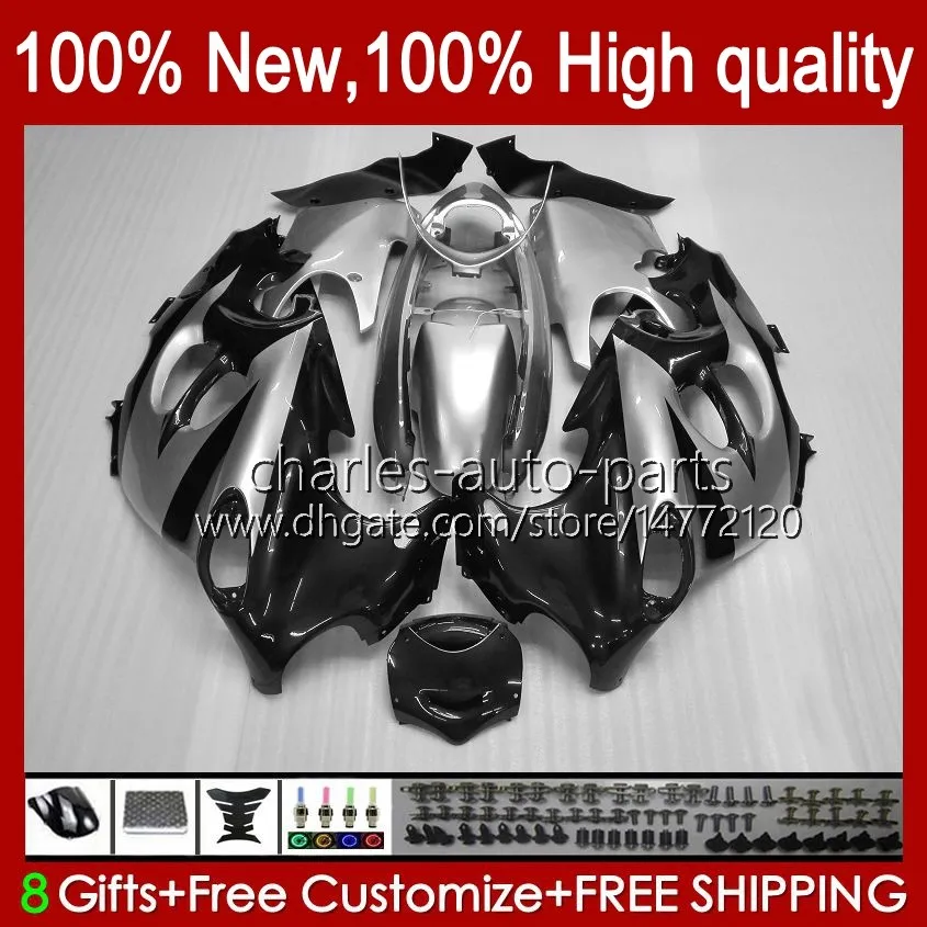 Verkleidungen für Suzuki Katana GSXF 600 750 CC 600cc Black Silver GSXF600 GSXF-750 29NO.79 GSX750F GSX600F 750CC 1998 1999 2000 2001 2002 GSXF750 GSXF-600 98 99 00 01 02 Körper