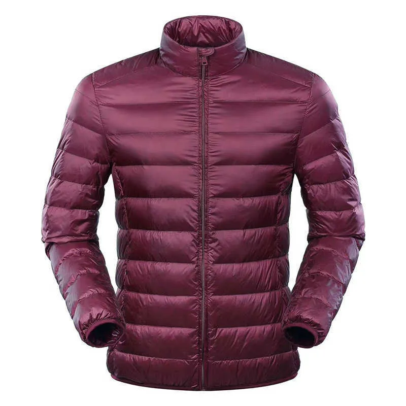 Ultra Light Bang Feather Mens Packable Winter Coat With Stand