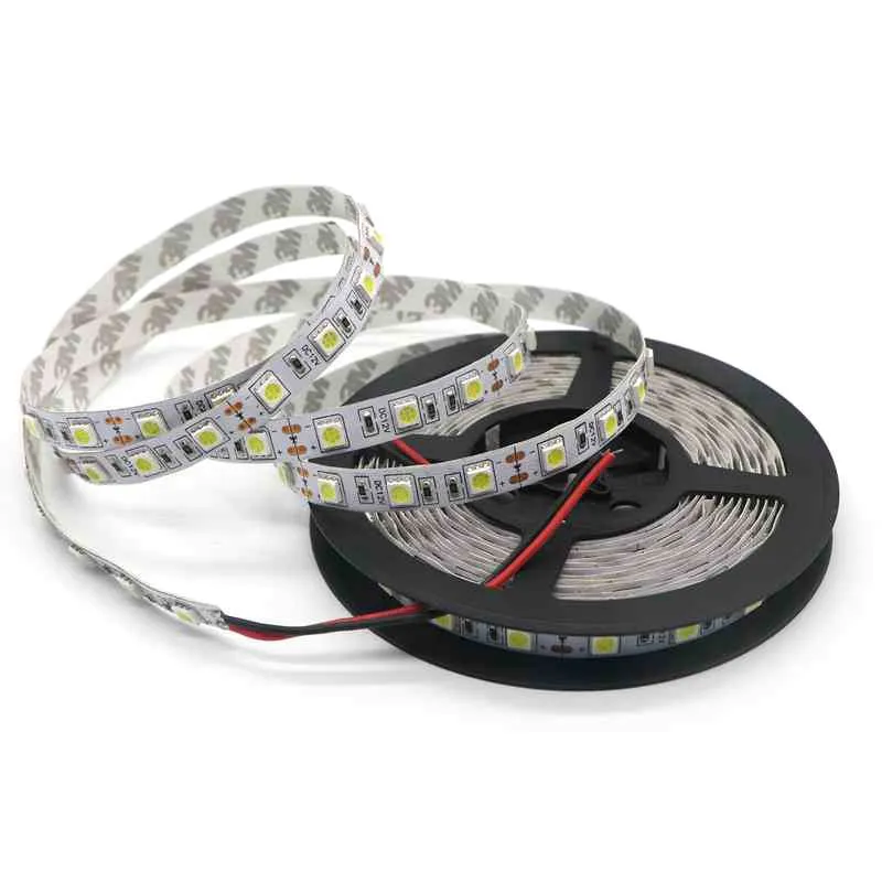 500m 5050 SMD暖かい純粋なクールな白赤緑の青いRGB防水フレキシブルLEDストリップ光5M 300 LED 12Vの防水性