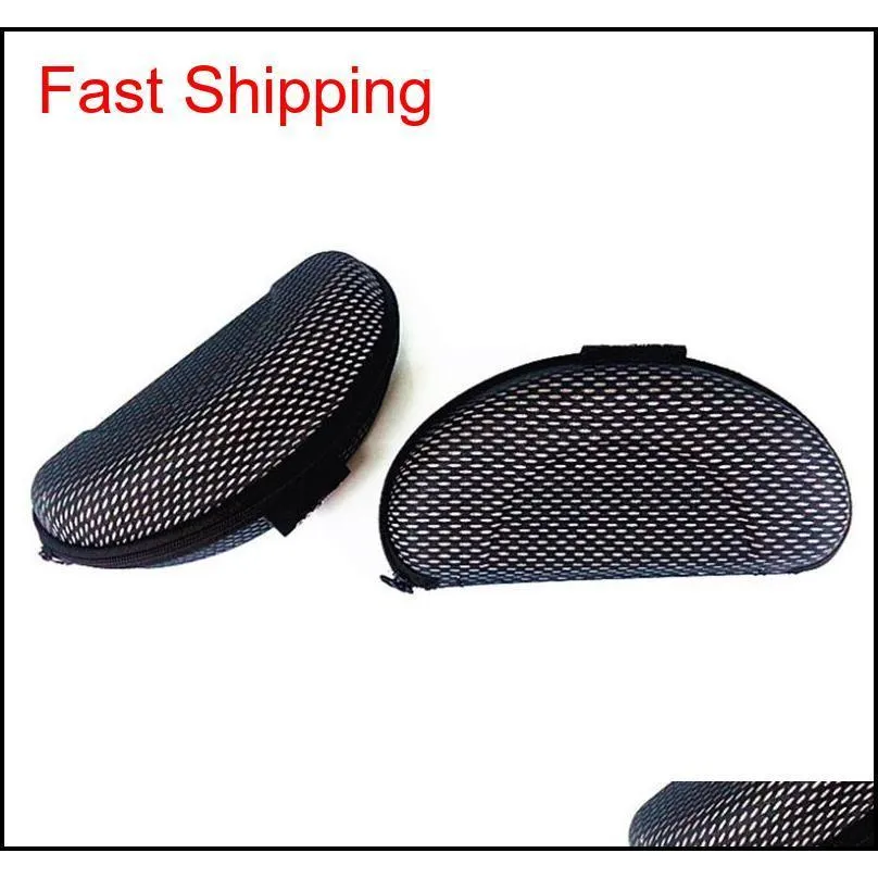 wholesale sunglasses case black big eyeglasses box with cleaning cloth for women and men shipping hot brand china shipping