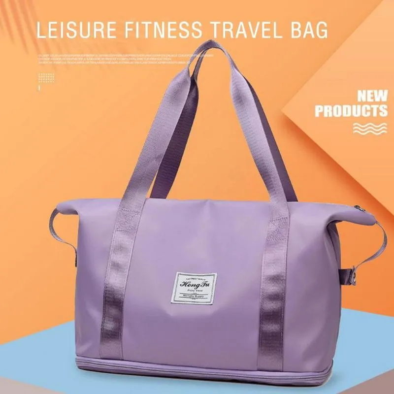 Waterproof Purple Duffel Bag For Women And Men Ideal For Sports