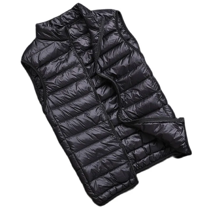 Men Down Vests Autumn Boys Down Vest Light Down Jackets Men Warm Outerwear M L XL XXL 3XL 4XL 211110