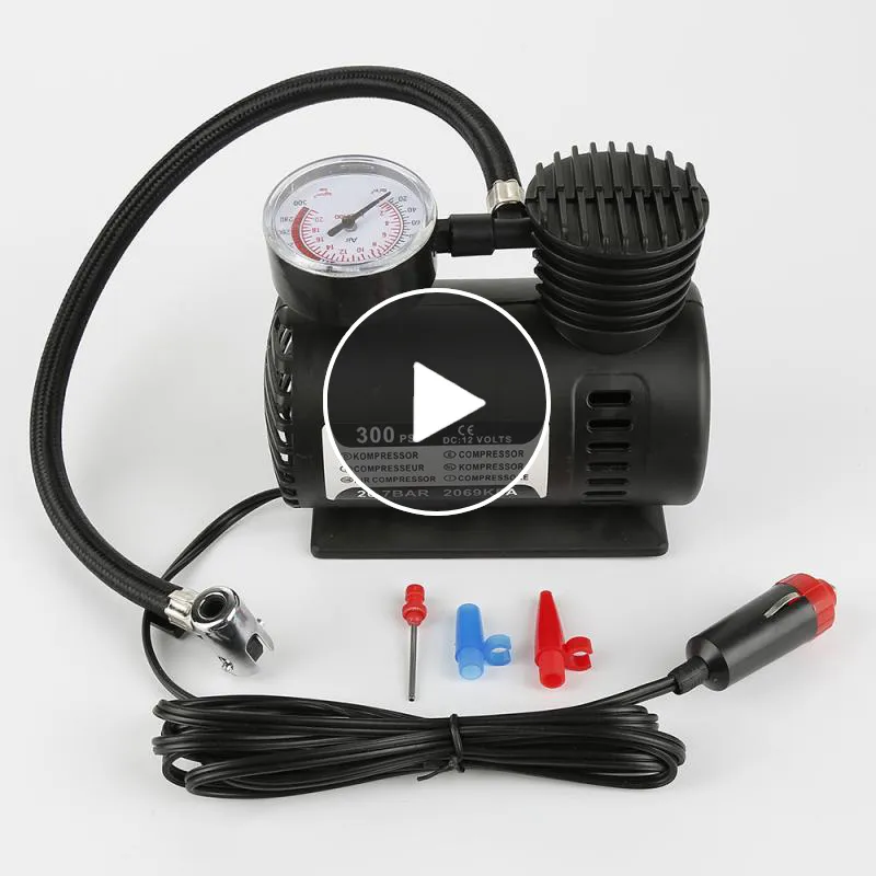 12V 300PSI Portable Mini Electric Car Scuba Tank Refill Compressor With