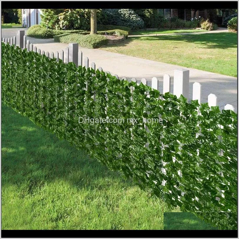 bmby-artificial sweet potato leaf privacy fence artificial hedge decoration, suitable for outdoor garden decorative flowers & wreaths