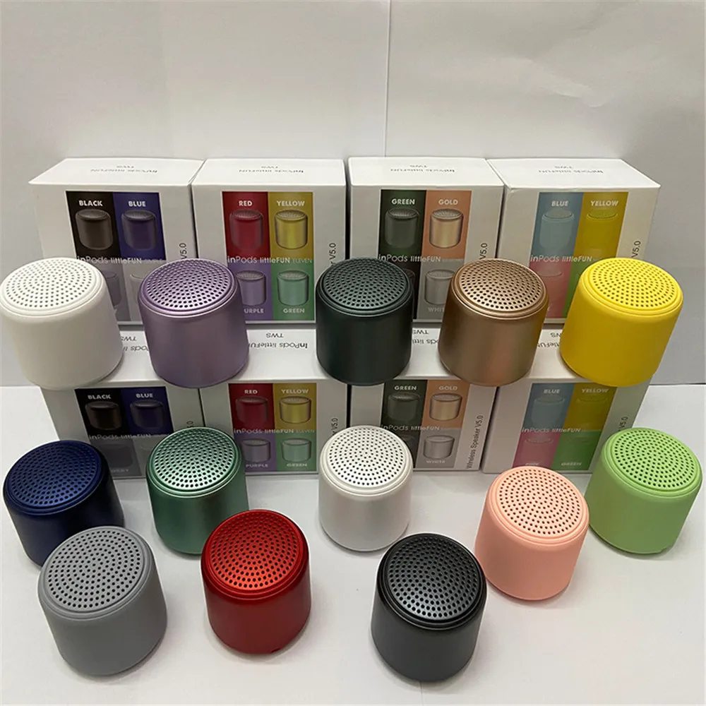 Inpods Tws Bluetooth Mini Speaker with Subwoofer Wireless Portable Extra Bass Stereo Waterproof Loudspeaker Macaron Speakers