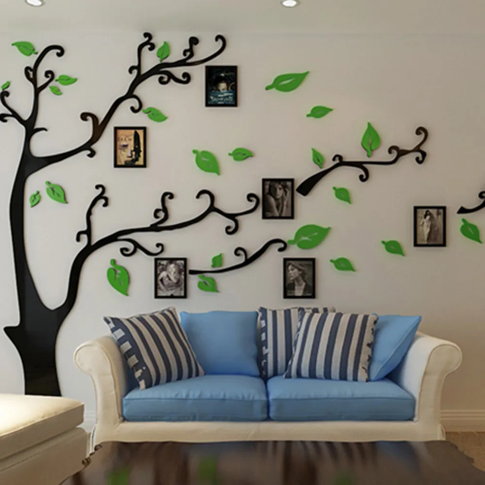 3D Look Baum Tapete, Braun Beige Töne Blumen Wandbild, Abziehbare Tapete, 3D Wanddekoration