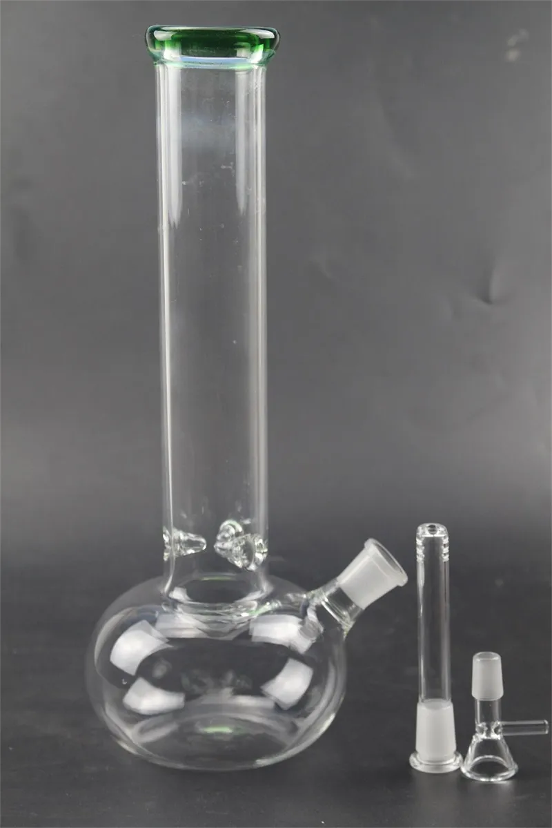 Bong in vetro trasparente da 8 pollici per narghilè con tubo ad acqua Downstem Oil Dab Rig con giunto femmina da 14 mm per tabacco