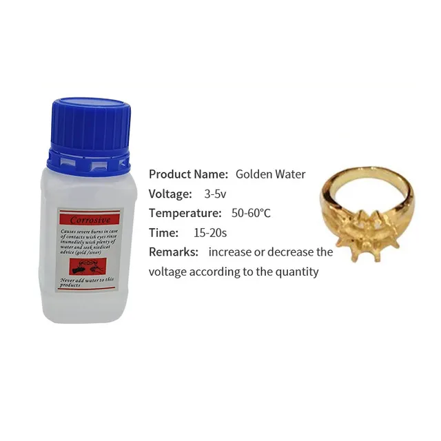 18K gold plating liquid solution 18K gold electroplating electroplating jewelry watch